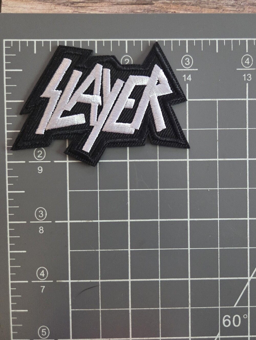 Slayer Heavy Metal 90s Gothic Embroidered Patch. - Picture 2 of 2